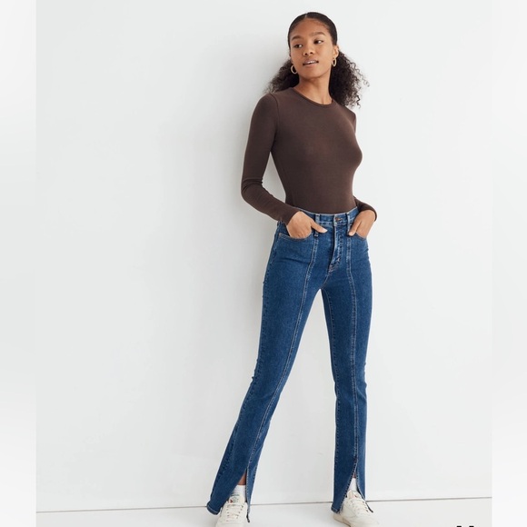 Madewell Skinny Flare‎ Jeans in Sevier Wash: Seamed Edition 29 - Picture 1 of 8